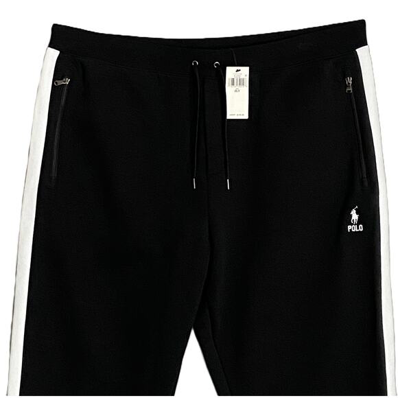 Polo Ralph Lauren Men's 2LT Big & Tall Double-Knit Mesh Jogger Pant Black NEW - Picture 2 of 11